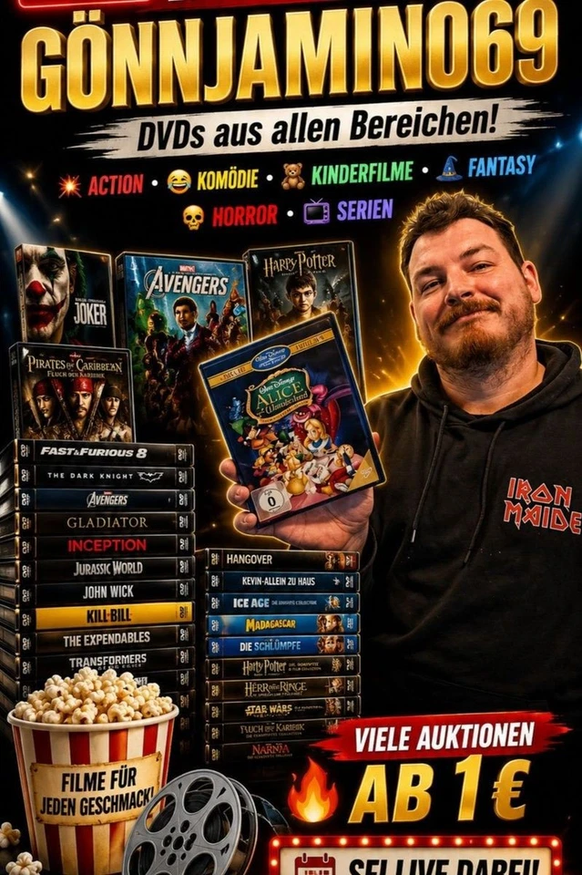 Erster Stream!!! DVDs für alle :) Klassiker und neueres ,  schaut rein :)