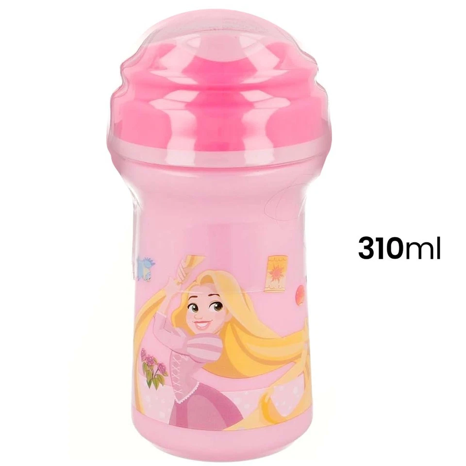 Princess, Botella de agua de 310 ml para niños con boquilla de plástico sin BPA - Imagen 3 de 4