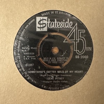 Gene Pitney   Something's Gotten Hold Of My Heart - Vinyl 7'' Single UK - VG