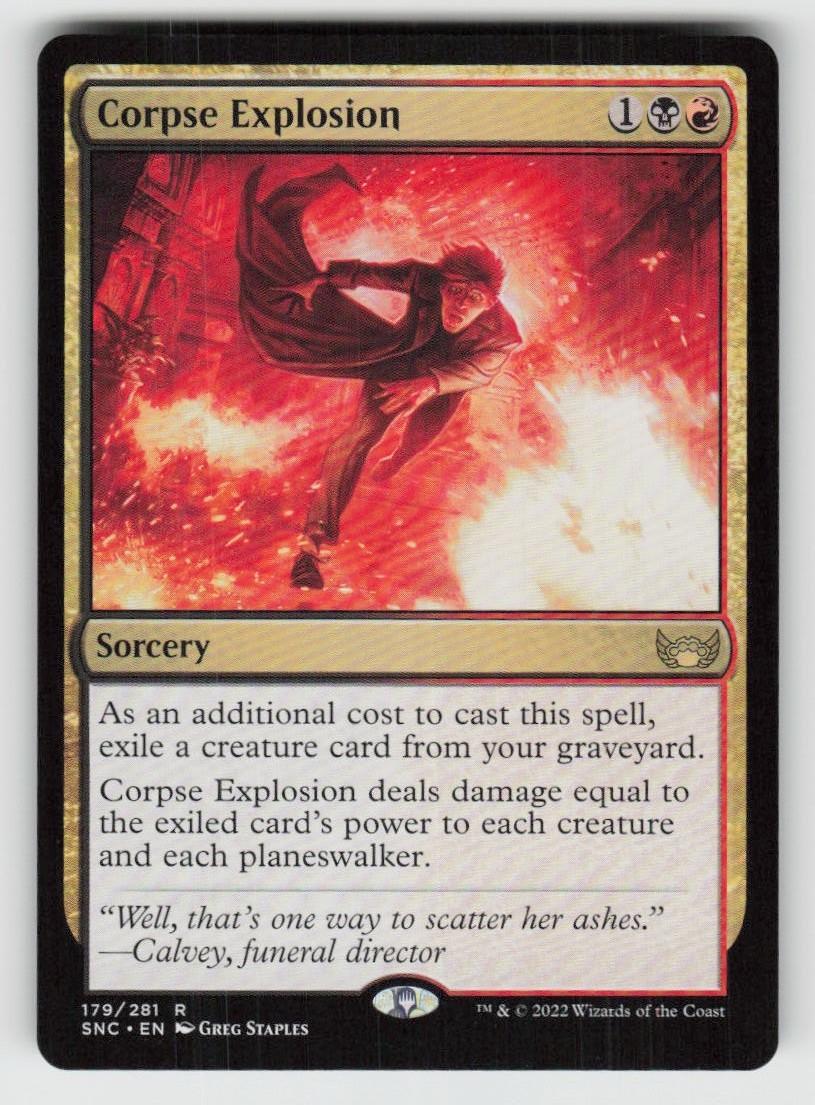 Corpse Explosion 179 Rare SNC Near Mint