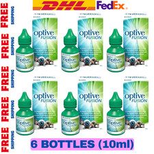 6 scatole di OPTIVE FUSION 10ml lubrificante collirio idratazione spedizione espressa
