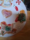 7.5" DECORATED CHRISTMAS PLATE WITH RAISED IMAGES / ANGEL/ TREE / REINDEER — photo 4