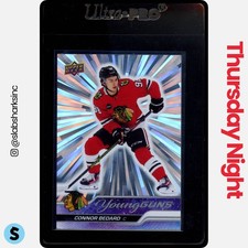 2023 UPPER DECK SERIES 2 #451 CONNOR BEDARD OUTBURST SILVER YOUNG GUNS RC ROOKIE