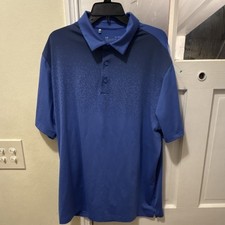 Under Armour HeatGear Blue Men's Short Sleeve Polo Shirt Size XL
