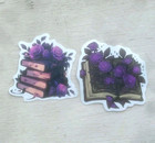 Haunted Doll Active Spirit Witch Owned To Purple Spell Book Sticker Lot Of 2 Pcs