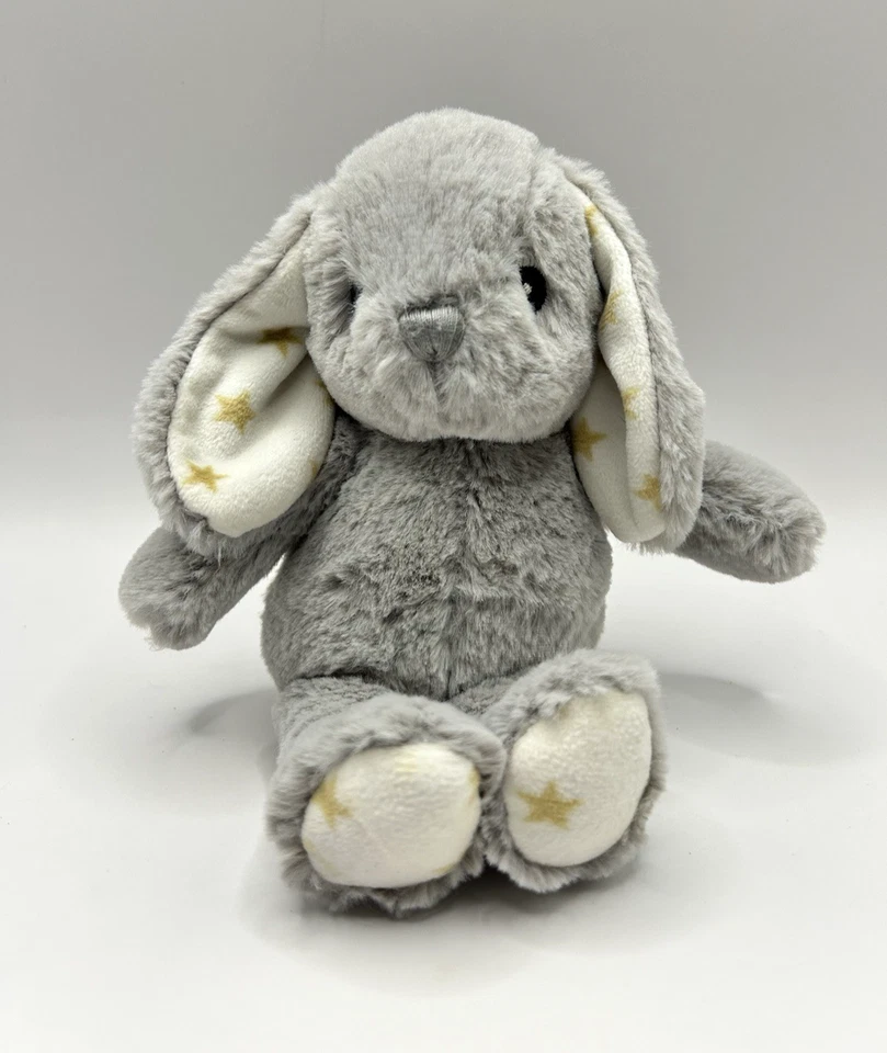 Cloud B Gris Hugginz Conejo Tirar Cuerda 8" Musical Peluche Estrellas *VER VIDEO* Foto 2 de 4