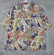 Vintage Button Up Shirt Westbound Womens Size 14 Abstract Artwear