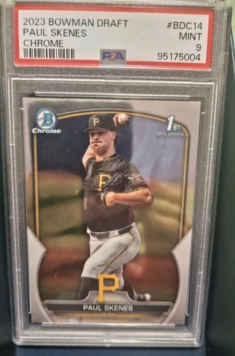 2023 First Bowman Draft Chrome Paul Skenes Pittsburgh Pirate #BDC-14  (PSA 9)