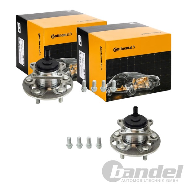 2X Continental Ctam RADLAGER-SATZ Hinten Passend FüR Toyota Auris Corolla-image