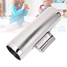 Guiro Instrument 32x10cm Stainless Steel Latin Percussion Instrument Metal Guiro