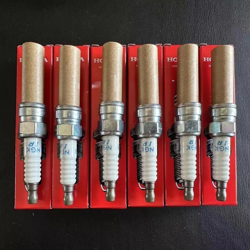 6PCS OEM Iridium Spark Plugs For Honda Accord Acura 12290-R70-A01 ILZKR7B11 NGK