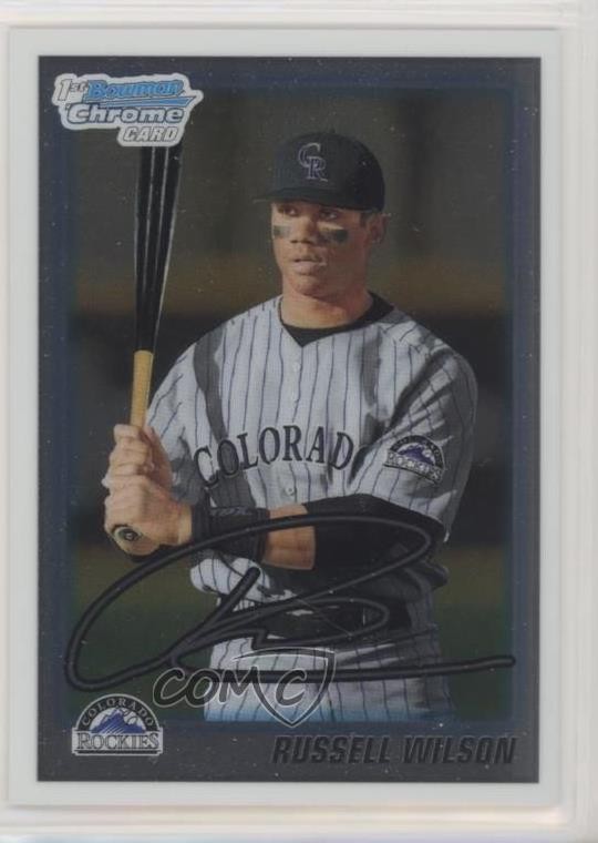 2010 Bowman Draft Chrome Draft Picks Russell Wilson #BDPP47