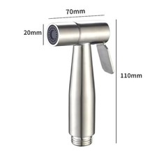 Handheld Toilet Bidet Sprayer Set Stainless Steel Wall Mounted Self Cleaning
