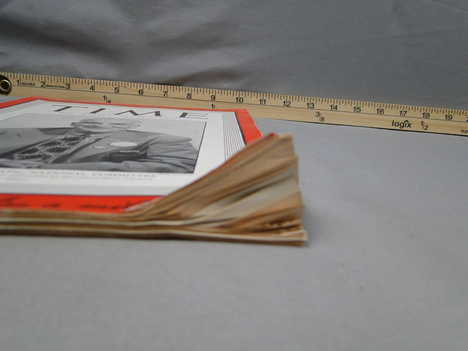 Time Magazine Weekly Lot 1942 September 7 14 October 12 19 26 November 2 WWII - Image 4 of 4