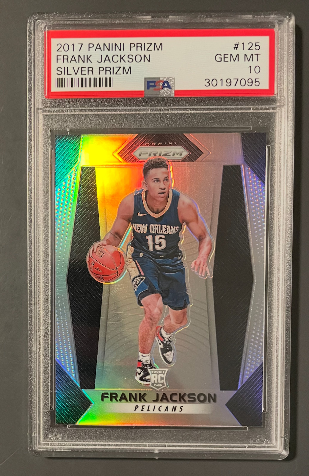 2017 Panini Prizm FRANK JACKSON #125 Silver Prizm RC Rookie PSA 10 GEM MINT NBA