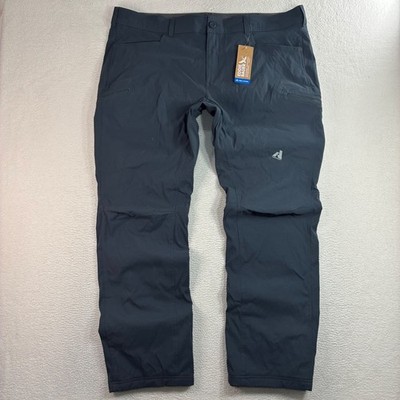 Eddie Bauer First Ascent Lined Guide Pro Pants Men 44x34 Blue Hiking Fleece NWT