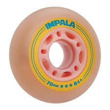 IMPALA INLINE WHEELS 4PK PINK/YELLOW 70mm