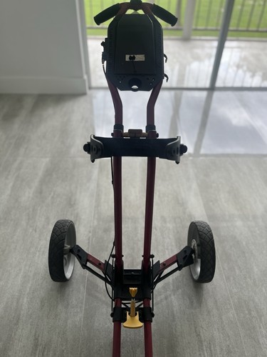 Carrello da golf Sun Mountain rosso: micro carrello pieghevole a 4 ruote - Foto 15 di 15