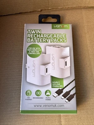 Venom Xbox Controller Rechargeable Battery Twin Pack - White (Xbox Series X & S/ - Image 1 of 4