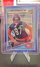 2025 Panini Donruss Optic Rated Rookie Luther Burden #275 Blue Hyper Prizm (RC)