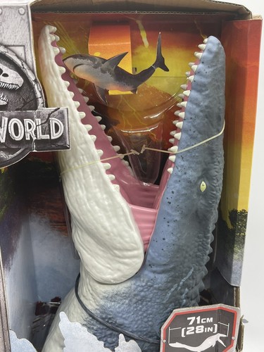 Jurassic World Real Feel Mosasaurus * Modellino Dinosaur Park WOW - Foto 3 di 12