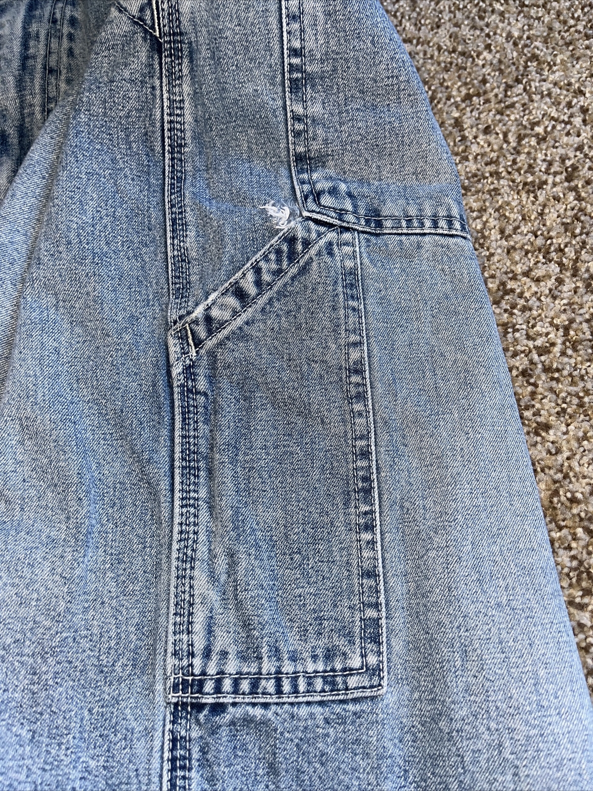 LEVIS SILVERTAB Shorts Mens Vintage Baggy Loose Carpenter Blue Jean 40 - View 4