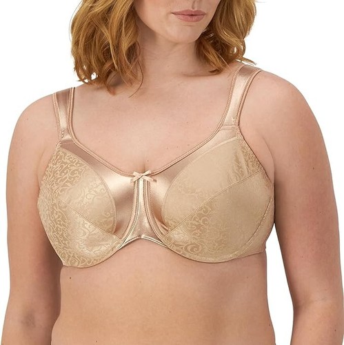Bali Satin Tracings Underwire Minimizer Bra 36D Light Blue 3562 Full Coverage - Picture 3 of 15