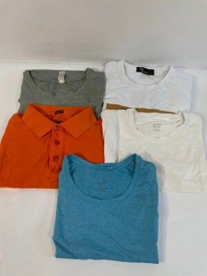 Lot of 5 Women's Assorted T-Shirts and Polo Shirts Different Size
