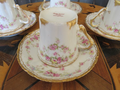 Theodore Haviland Limoges France Demitasse Coffee Set of 4 Cups & Saucers (1903) - Picture 11 of 24