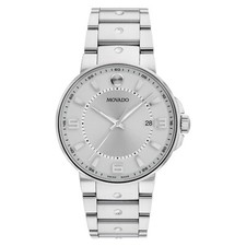 movado se pilot silver