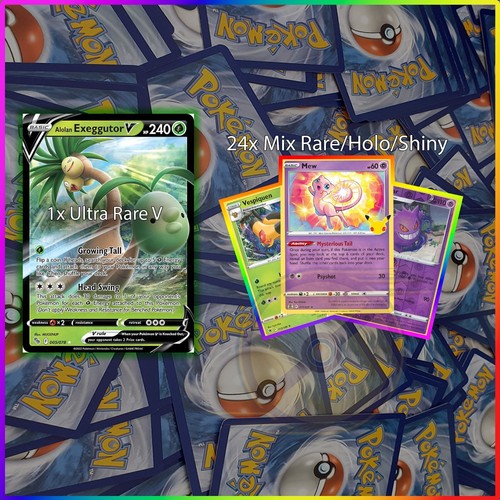 200 Pokemon Cards Bulk Lot | up to 24 Rare Holo Shiny | 1-2x V/VSTAR/VMAX Ultra - Picture 5 of 30