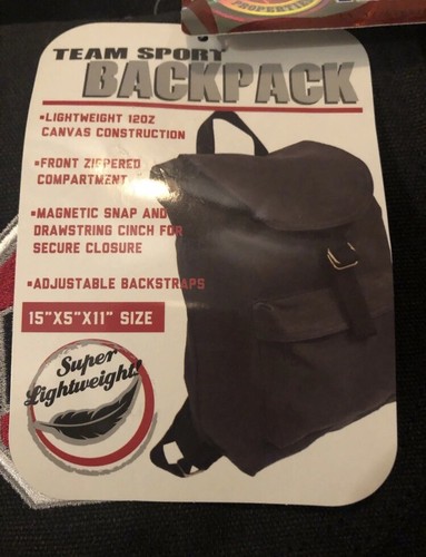 Ohio State Canvas Adjustable Strap Medium Size Black Backpack - Picture 4 of 4