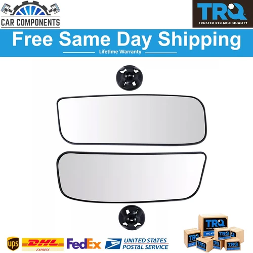 Mirror Fits Glass Exterior Side View Door Lower Convex Pair For 2012-18 Nissan