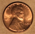 1948-D Lincoln Cent - BU Red - #38483 - Stock Photo - FREE SHIPPING
