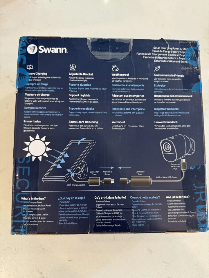 Swann - Two CoreCam Indoor/Outdoor Wireless Security Camera & Two Solar Chargers - Image 3 of 4