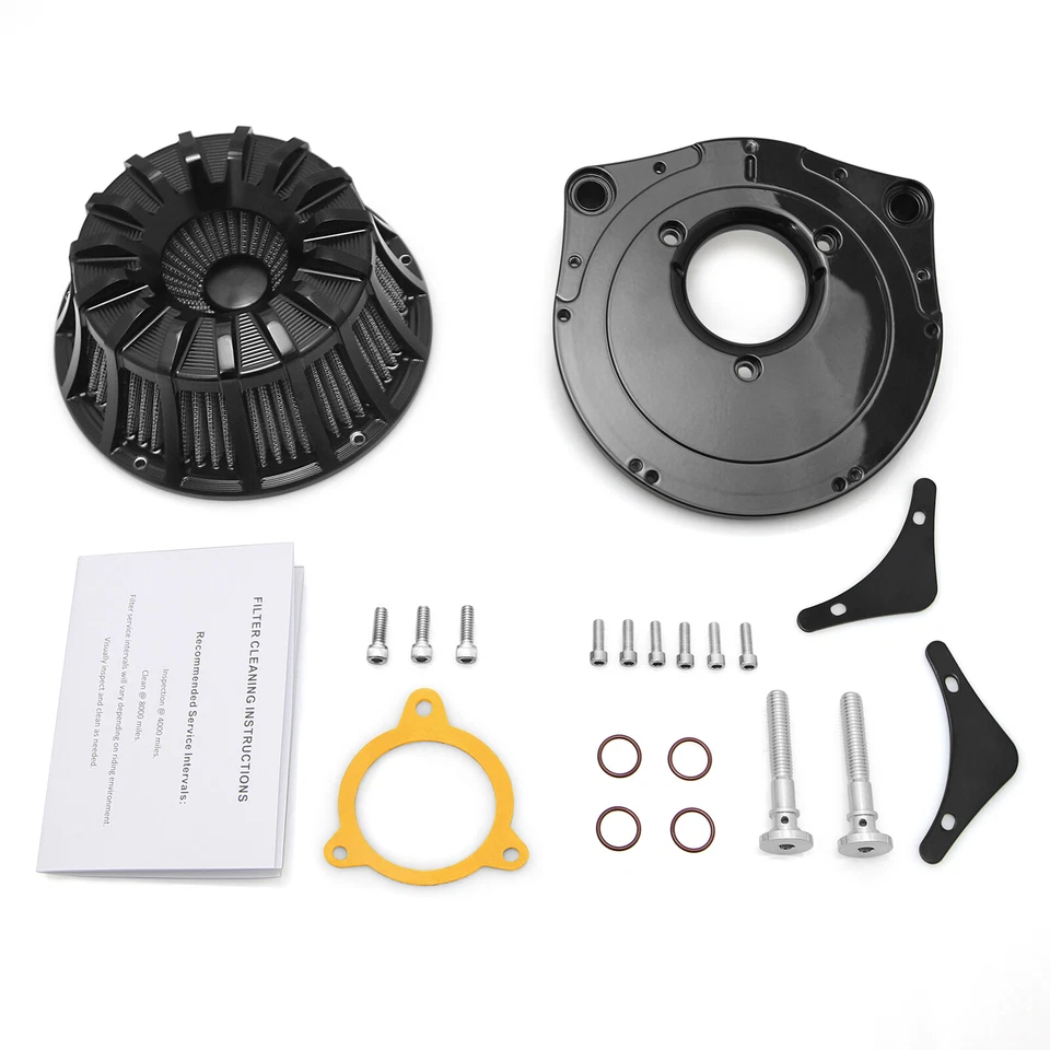 Filtro de aire negro para Harley Touring Electra Glide FLHT Ultra Limited FLHTK 08-16 Foto 4 de 4