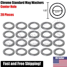 20Pc Chrome Standard Wheel Washers Center Hole For Mag Seat Lug Nuts