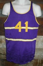 Vintage Durene Purple High School or College Basketball Jersey 41 Rawlings 42