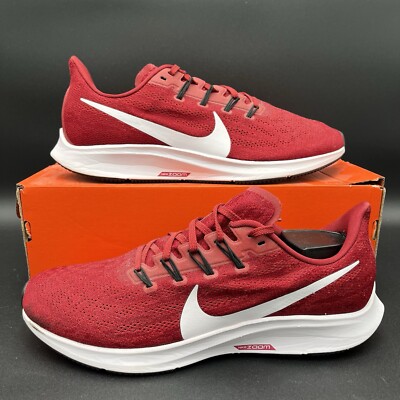 Nike Air Zoom Pegasus 36 Mens Size 10.5 Running Shoes Red Sneakers BV1773-600 s-l1200.jpg main image 4