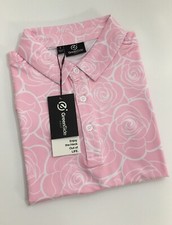 Greenside Golf Shirt Men's Polo Golf Rose Bella Print short sleeve UPF 40