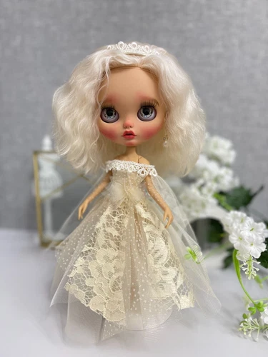High quality Blythe Doll Clothes - elegant long dress (OOAK).
