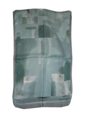 LS026 DARK BLUE COLOR PROCESS 100 % SILK SCARF SHAWL WRAP OBLONG 20" X 68" NEW