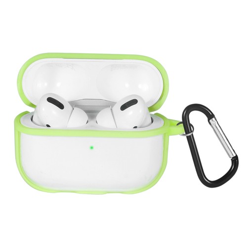 For Airpods Pro Earphone Charging Case Shockproof Protective Cover + Carabiner - Photo 10 sur 24
