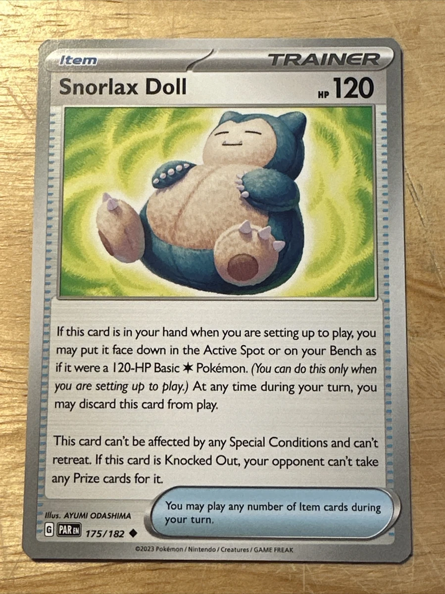 Snorlax Doll 175/182 Non-Holo Paradox Rift NM/M Pokemon Card
