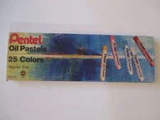 Pentel Oil Pastels - 25 Colors, Regular Size  Preowned Very Minimal Use PHN-25