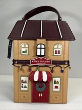 New Kate Spade Christmas Bag Toy Shop House Clutch Satchel Crossbody 3D Novelty