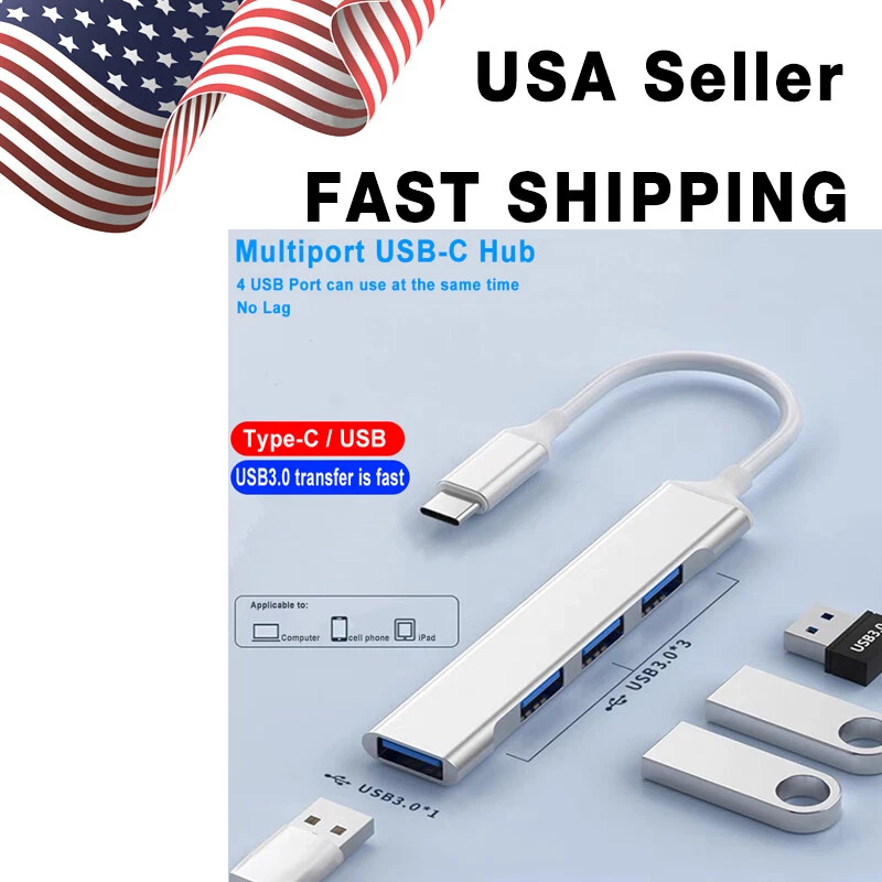 USB C Hub Docking Station USB Hub 4 in 1 with 4 USB 3.0 Ports
