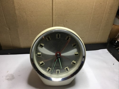 1970s Vintage Space Age Alarm Clock Japanese Retro Style No 51113 Japan - Picture 2 of 10