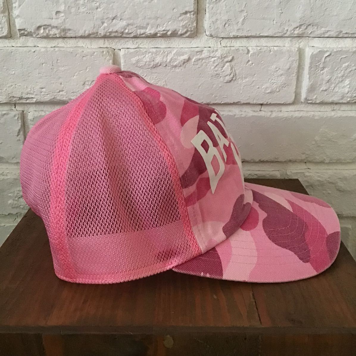 A BATHING APE メッシュキャップ ピンク BAPE STA MESH CAP | bape.com