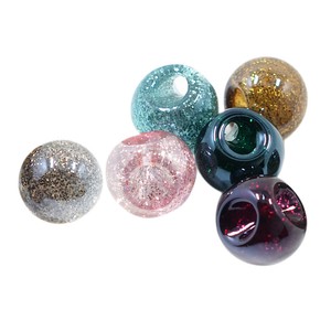 6pcs Mixed Cute Spacer Craft Beads For Diy Hair Tie Ponytail